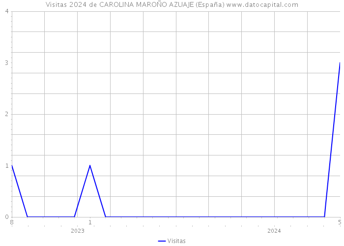 Visitas 2024 de CAROLINA MAROÑO AZUAJE (España) 