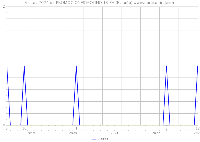 Visitas 2024 de PROMOCIONES MOLINO 15 SA (España) 