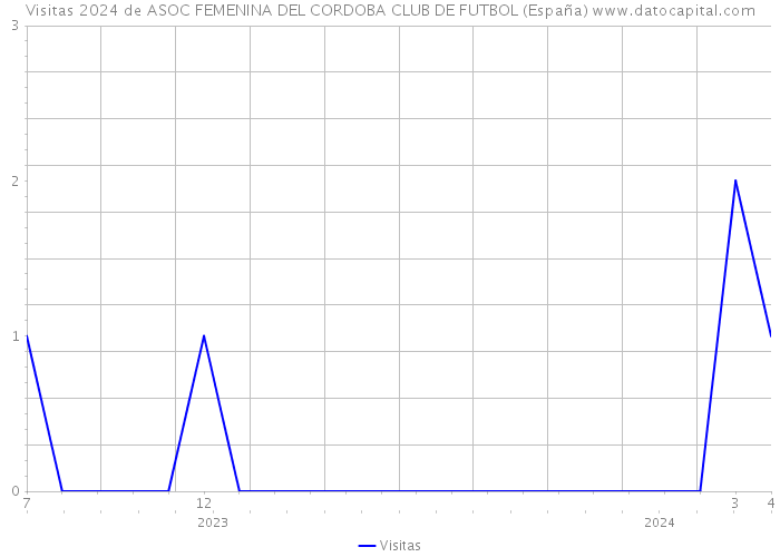 Visitas 2024 de ASOC FEMENINA DEL CORDOBA CLUB DE FUTBOL (España) 