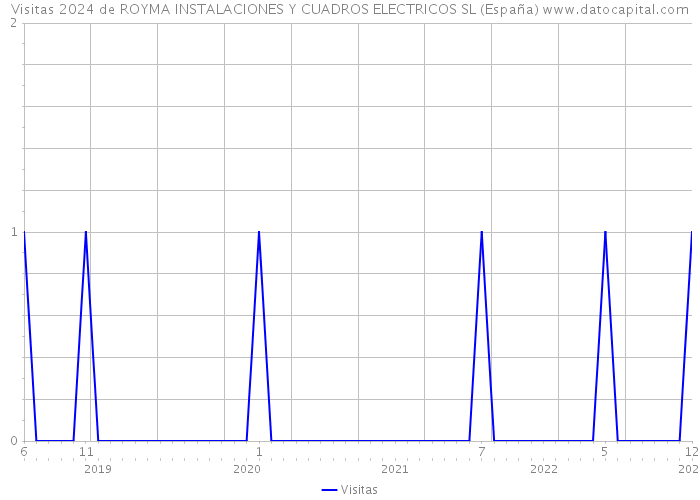 Visitas 2024 de ROYMA INSTALACIONES Y CUADROS ELECTRICOS SL (España) 