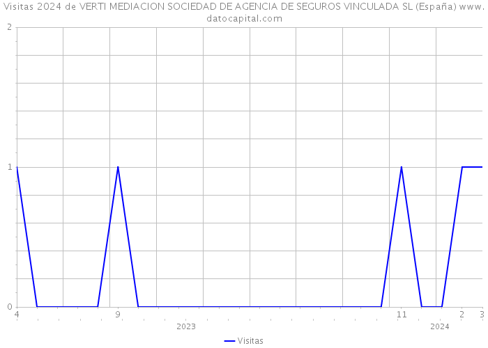 Visitas 2024 de VERTI MEDIACION SOCIEDAD DE AGENCIA DE SEGUROS VINCULADA SL (España) 
