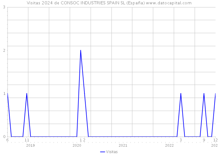 Visitas 2024 de CONSOC INDUSTRIES SPAIN SL (España) 