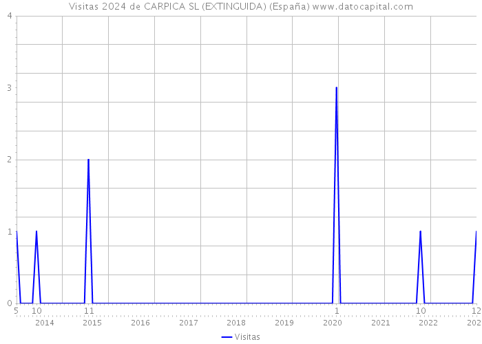 Visitas 2024 de CARPICA SL (EXTINGUIDA) (España) 