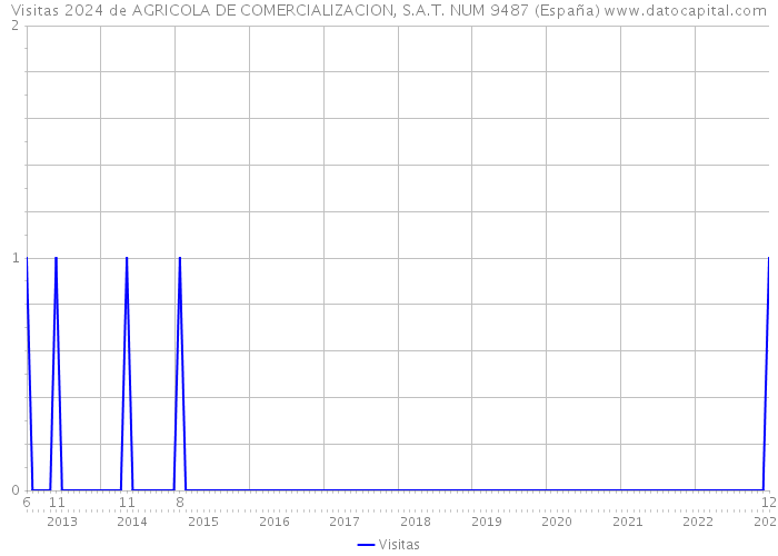 Visitas 2024 de AGRICOLA DE COMERCIALIZACION, S.A.T. NUM 9487 (España) 
