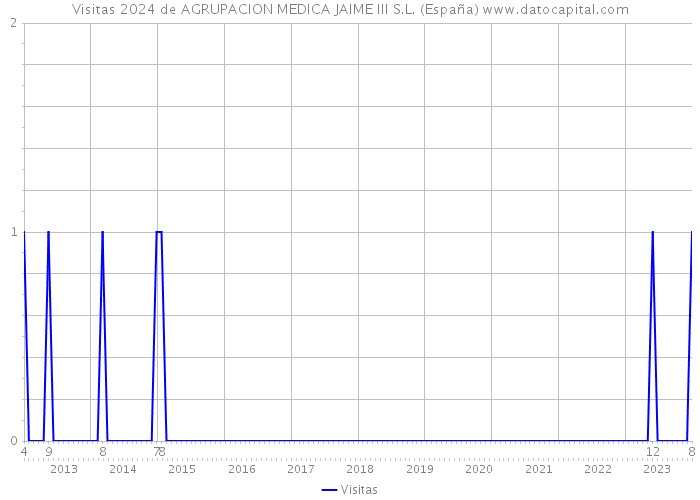 Visitas 2024 de AGRUPACION MEDICA JAIME III S.L. (España) 