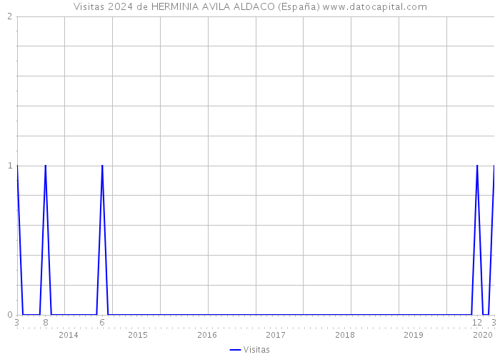 Visitas 2024 de HERMINIA AVILA ALDACO (España) 