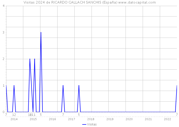 Visitas 2024 de RICARDO GALLACH SANCHIS (España) 