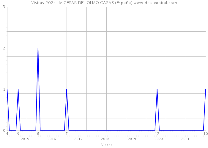 Visitas 2024 de CESAR DEL OLMO CASAS (España) 