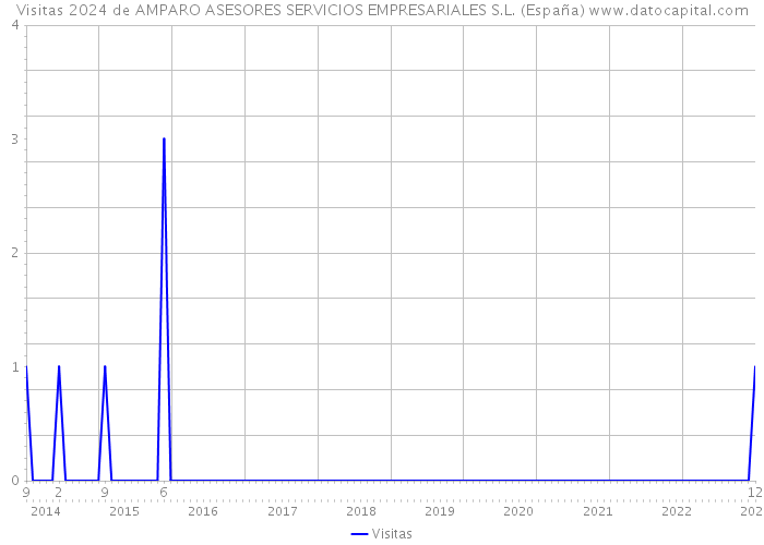 Visitas 2024 de AMPARO ASESORES SERVICIOS EMPRESARIALES S.L. (España) 