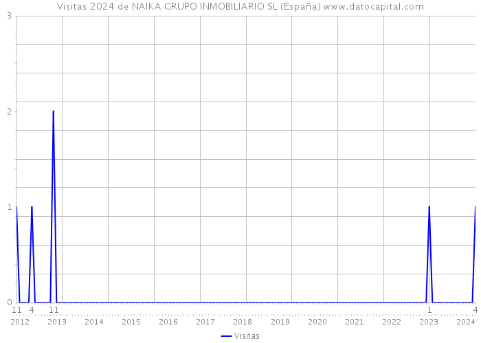 Visitas 2024 de NAIKA GRUPO INMOBILIARIO SL (España) 
