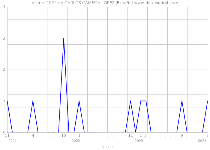 Visitas 2024 de CARLOS GAMBOA LOPEZ (España) 