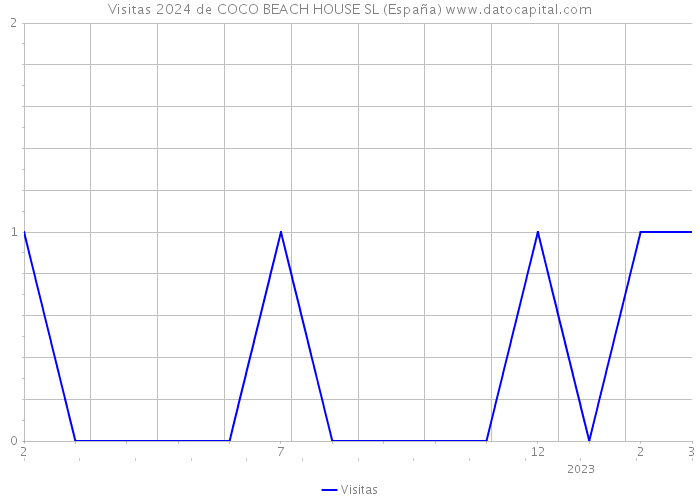 Visitas 2024 de COCO BEACH HOUSE SL (España) 