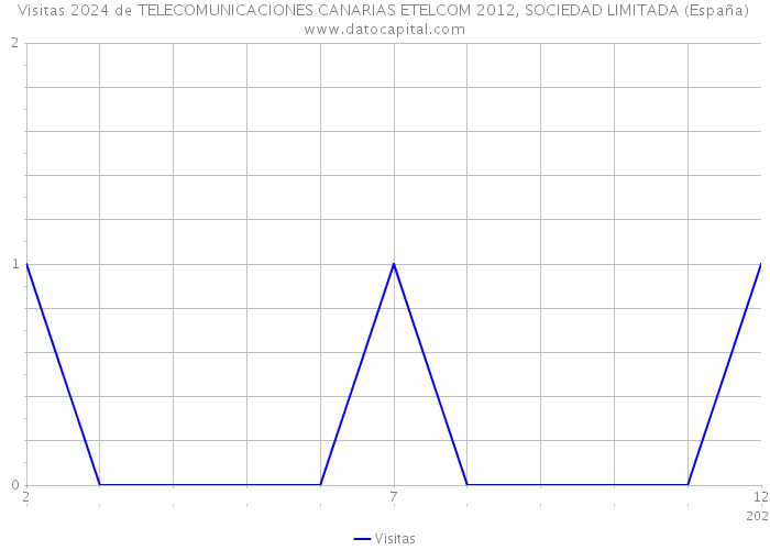 Visitas 2024 de TELECOMUNICACIONES CANARIAS ETELCOM 2012, SOCIEDAD LIMITADA (España) 