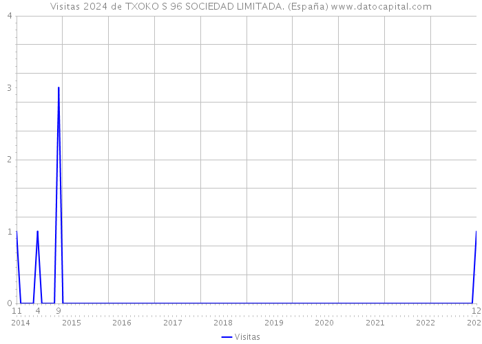Visitas 2024 de TXOKO S 96 SOCIEDAD LIMITADA. (España) 