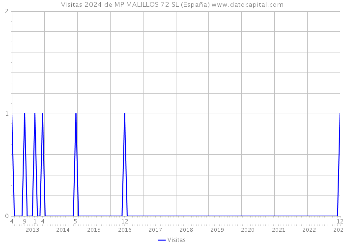 Visitas 2024 de MP MALILLOS 72 SL (España) 