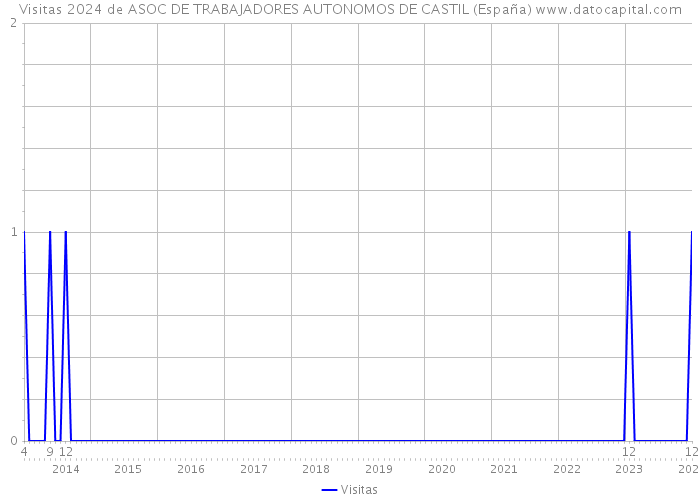 Visitas 2024 de ASOC DE TRABAJADORES AUTONOMOS DE CASTIL (España) 