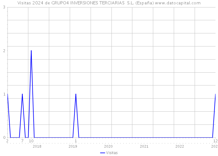 Visitas 2024 de GRUPO4 INVERSIONES TERCIARIAS S.L. (España) 