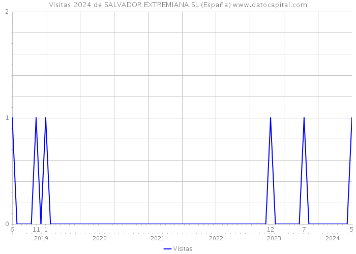 Visitas 2024 de SALVADOR EXTREMIANA SL (España) 