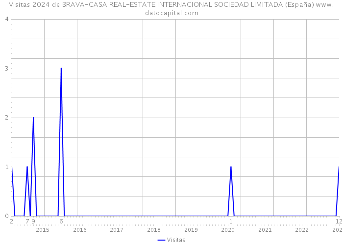 Visitas 2024 de BRAVA-CASA REAL-ESTATE INTERNACIONAL SOCIEDAD LIMITADA (España) 