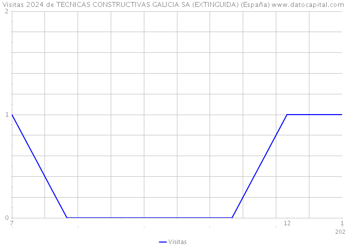 Visitas 2024 de TECNICAS CONSTRUCTIVAS GALICIA SA (EXTINGUIDA) (España) 