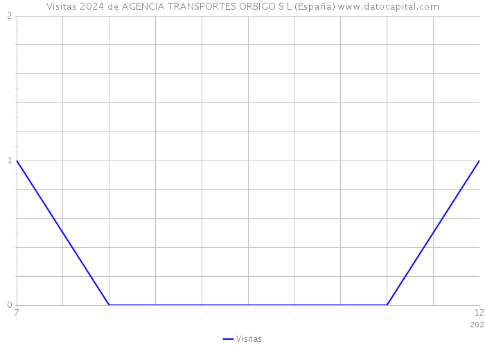 Visitas 2024 de AGENCIA TRANSPORTES ORBIGO S L (España) 