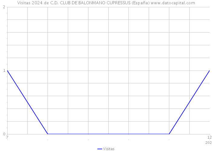 Visitas 2024 de C.D. CLUB DE BALONMANO CUPRESSUS (España) 