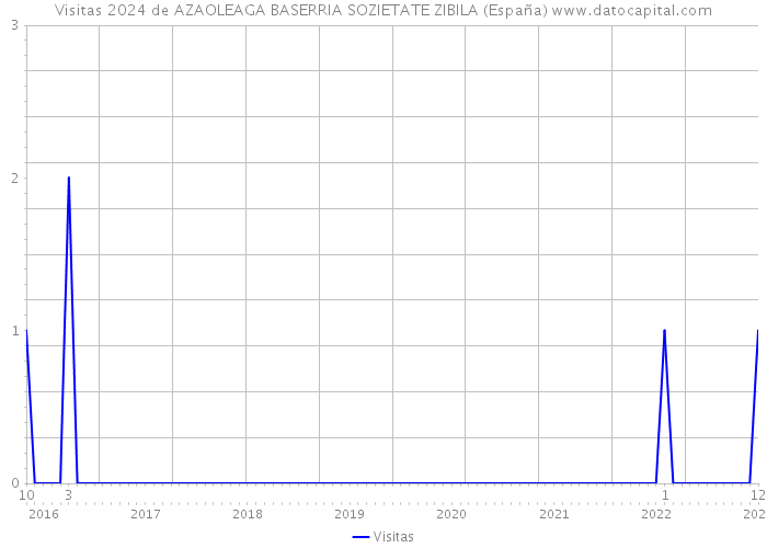 Visitas 2024 de AZAOLEAGA BASERRIA SOZIETATE ZIBILA (España) 