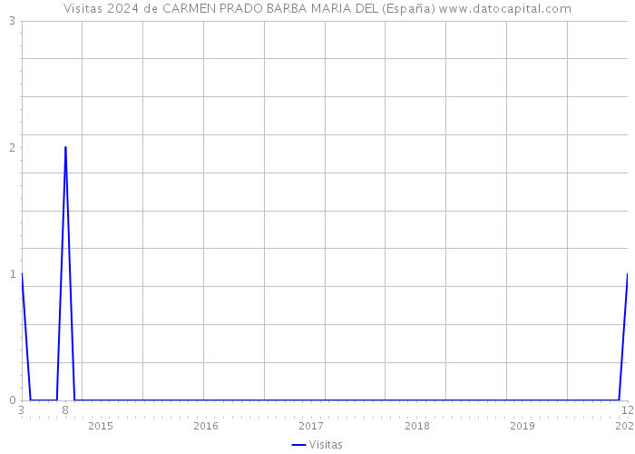 Visitas 2024 de CARMEN PRADO BARBA MARIA DEL (España) 
