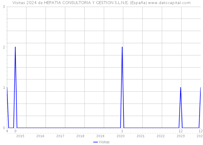 Visitas 2024 de HEPATIA CONSULTORIA Y GESTION S.L.N.E. (España) 