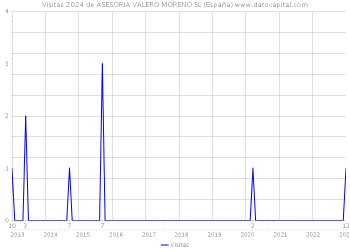 Visitas 2024 de ASESORIA VALERO MORENO SL (España) 