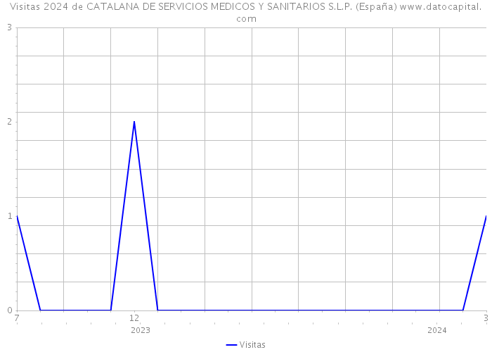 Visitas 2024 de CATALANA DE SERVICIOS MEDICOS Y SANITARIOS S.L.P. (España) 