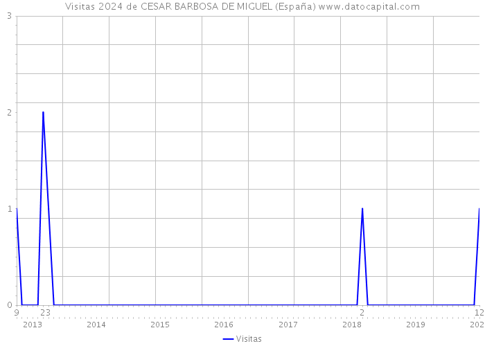 Visitas 2024 de CESAR BARBOSA DE MIGUEL (España) 