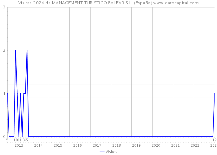 Visitas 2024 de MANAGEMENT TURISTICO BALEAR S.L. (España) 