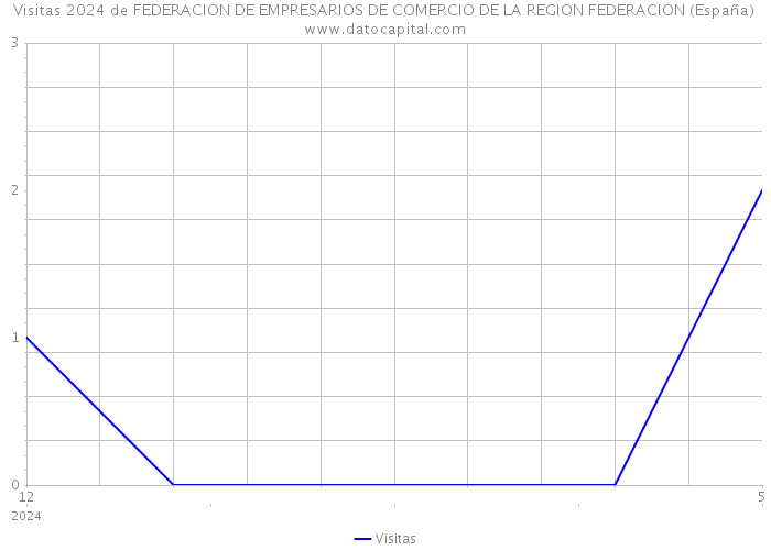 Visitas 2024 de FEDERACION DE EMPRESARIOS DE COMERCIO DE LA REGION FEDERACION (España) 