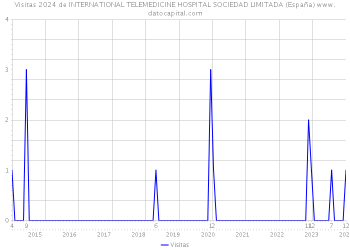 Visitas 2024 de INTERNATIONAL TELEMEDICINE HOSPITAL SOCIEDAD LIMITADA (España) 