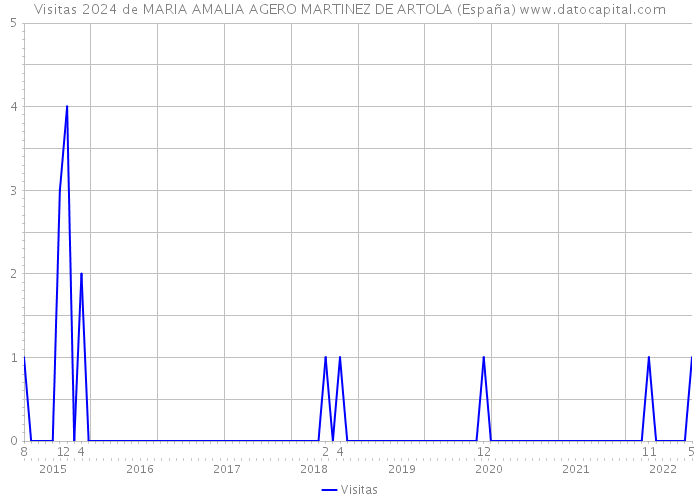 Visitas 2024 de MARIA AMALIA AGERO MARTINEZ DE ARTOLA (España) 