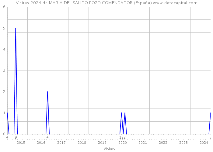 Visitas 2024 de MARIA DEL SALIDO POZO COMENDADOR (España) 