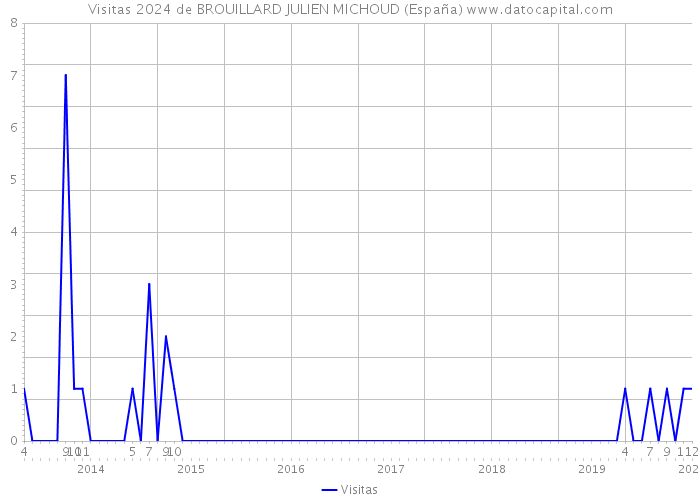 Visitas 2024 de BROUILLARD JULIEN MICHOUD (España) 