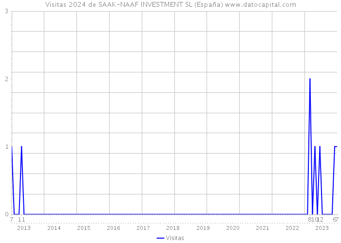 Visitas 2024 de SAAK-NAAF INVESTMENT SL (España) 