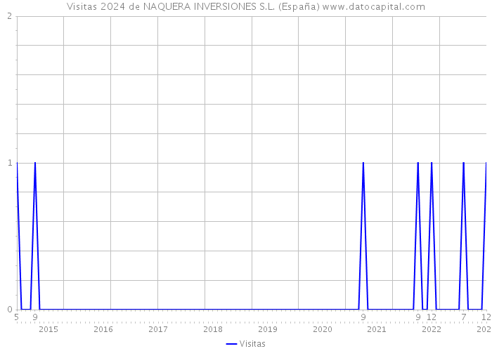 Visitas 2024 de NAQUERA INVERSIONES S.L. (España) 