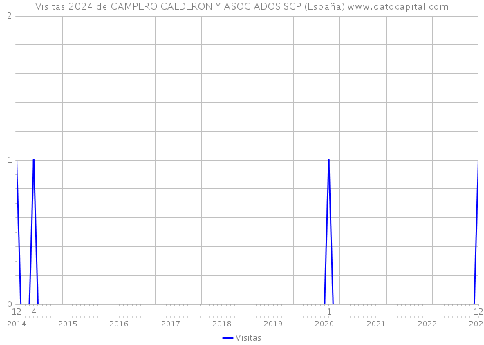 Visitas 2024 de CAMPERO CALDERON Y ASOCIADOS SCP (España) 