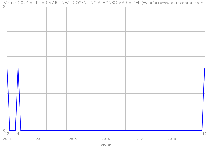 Visitas 2024 de PILAR MARTINEZ- COSENTINO ALFONSO MARIA DEL (España) 