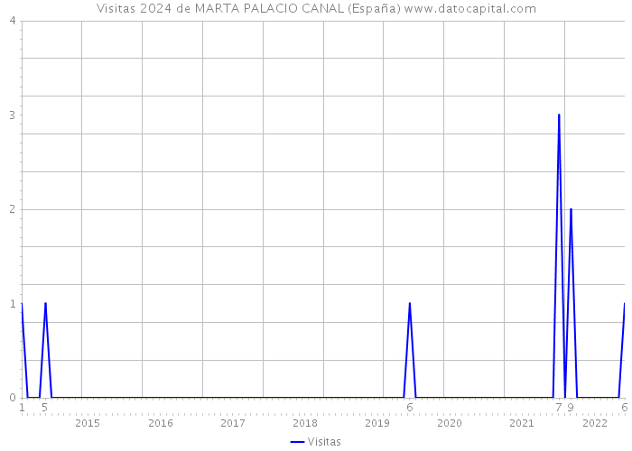 Visitas 2024 de MARTA PALACIO CANAL (España) 