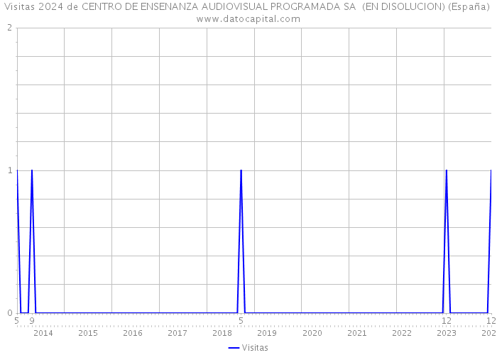 Visitas 2024 de CENTRO DE ENSENANZA AUDIOVISUAL PROGRAMADA SA (EN DISOLUCION) (España) 