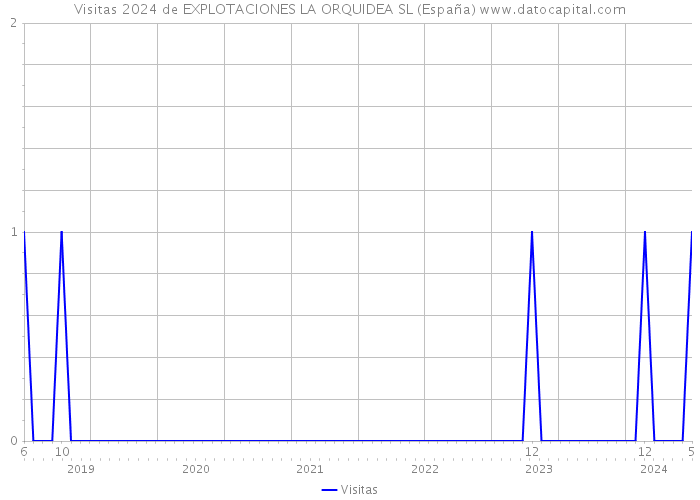 Visitas 2024 de EXPLOTACIONES LA ORQUIDEA SL (España) 