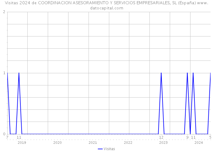 Visitas 2024 de COORDINACION ASESORAMIENTO Y SERVICIOS EMPRESARIALES, SL (España) 