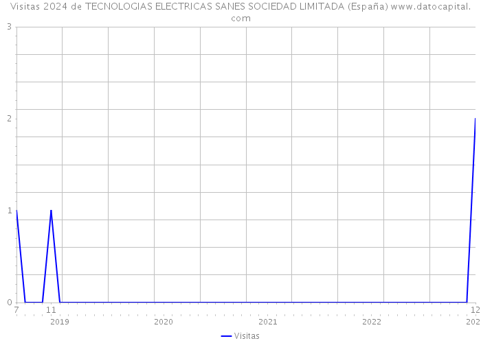 Visitas 2024 de TECNOLOGIAS ELECTRICAS SANES SOCIEDAD LIMITADA (España) 