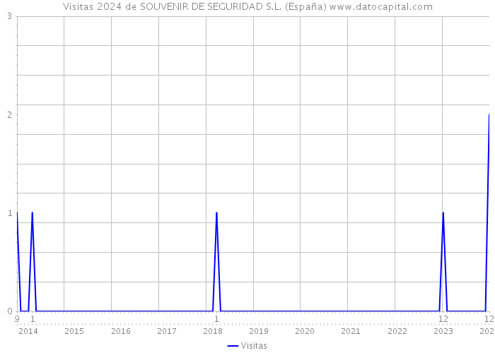 Visitas 2024 de SOUVENIR DE SEGURIDAD S.L. (España) 