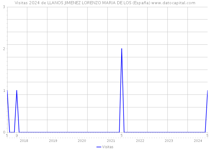 Visitas 2024 de LLANOS JIMENEZ LORENZO MARIA DE LOS (España) 