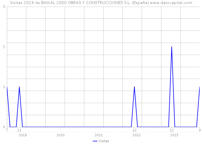 Visitas 2024 de BAIKAL 2000 OBRAS Y CONSTRUCCIONES S.L. (España) 